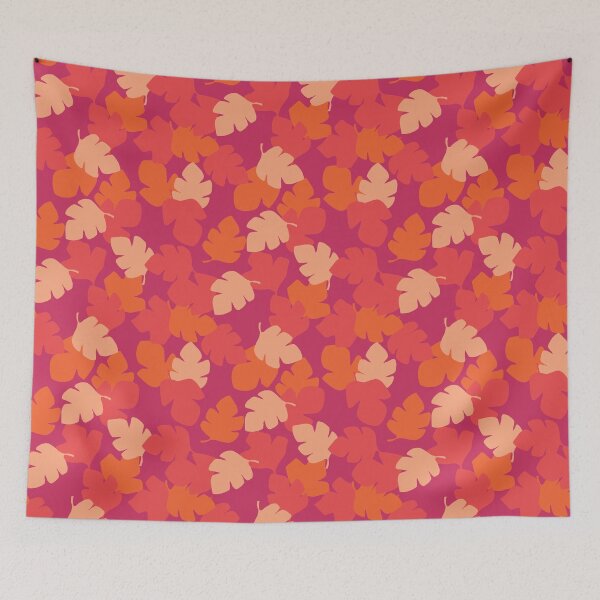 Item preview, Leaf Sway in Pink and Orange designed and sold by EmmaAndPaint.