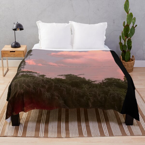 Item preview, Poetic Landscape Photography At Sunset With Illuminated Blanket Amongst Pink Clouds designed and sold by regnumsaturni.
