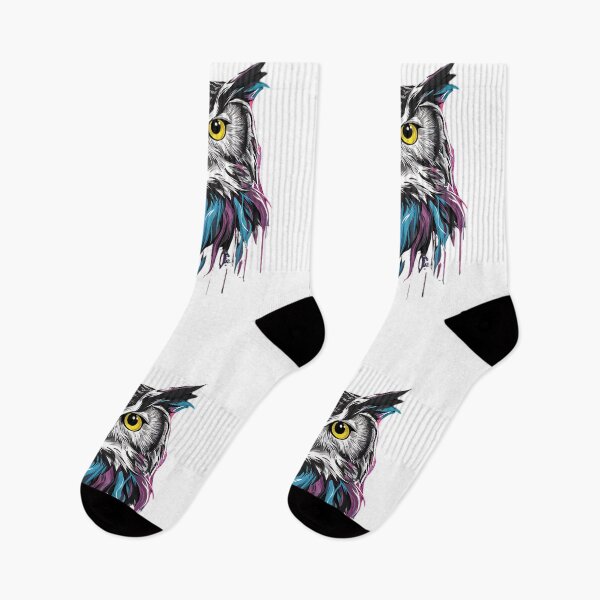 Item preview, Abstract Owl in Vibrant Colors designed and sold by blackBubble1.