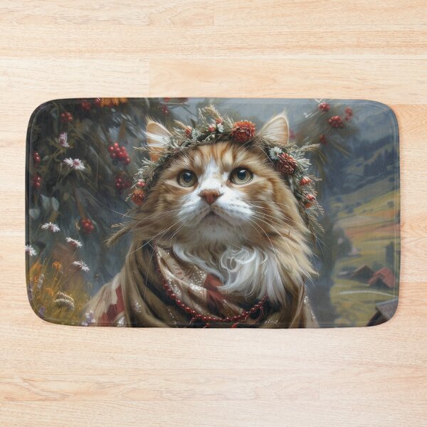 Item preview, Cat Portrait - Red Viburnum designed and sold by aleezon.