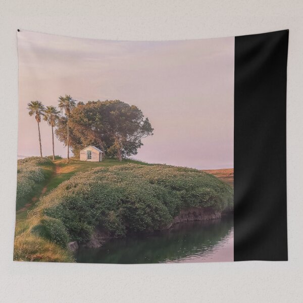 Item preview, Overgrown Island with a Little Cabin - Landscape Photography designed and sold by regnumsaturni.