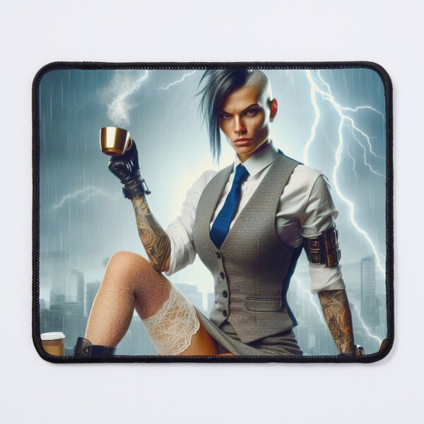 Item preview, Office Cybernetic Samurai's Coffee Break" designed and sold by Ghost Archer Illusions.