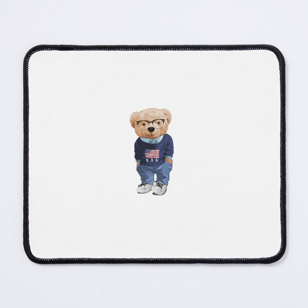 Item preview,  Patriotic Teddy Bear with Glasses sticker designed and sold by mrfrasco.