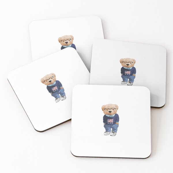 Artikelvorschau, Patriotic Teddy Bear with Glasses sticker entworfen und verkauft von mrfrasco.