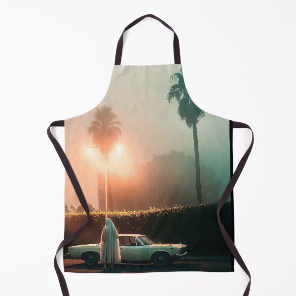 Item preview, Ethereal Minimalist Photography with Vintage Car and Palm Trees at Dawn designed and sold by regnumsaturni.