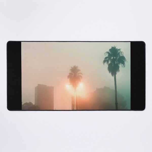 Item preview, Ethereal Minimalist Photography with Vintage Car and Palm Trees at Dawn designed and sold by regnumsaturni.