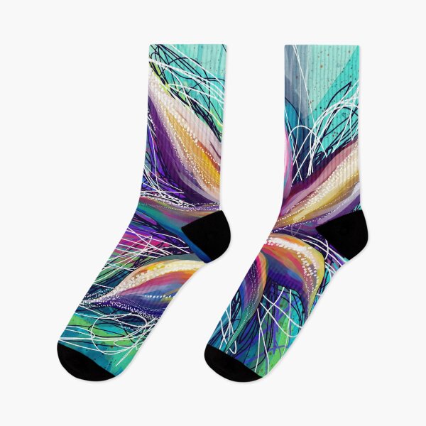 Item preview, Vibrant Abstract Lotus Flower Art - Contemporary Design designed and sold by FeralLaFemme.