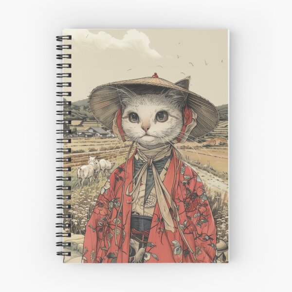 Item preview, Cat Portrait - Samurai's Wife designed and sold by aleezon.