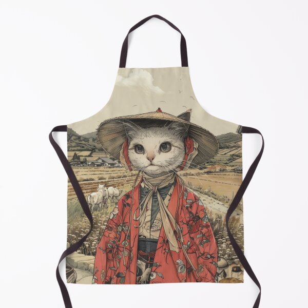 Item preview, Cat Portrait - Samurai's Wife designed and sold by aleezon.