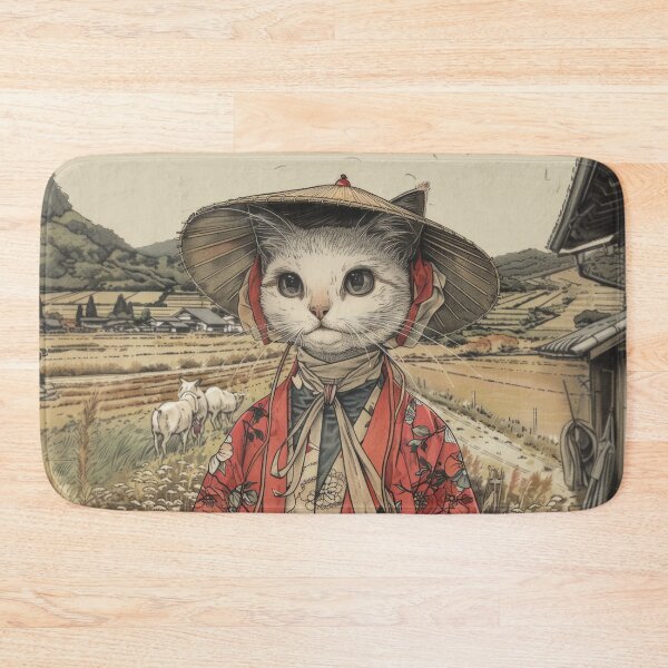 Item preview, Cat Portrait - Samurai's Wife designed and sold by aleezon.