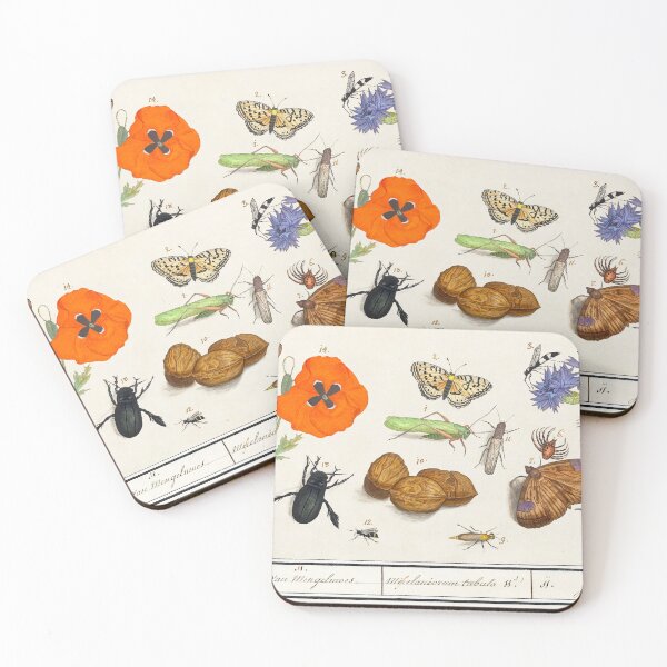 Item preview, Vintage Botanical Floral Insect Natural History Plate by Anselmus Boëtius de Boodt designed and sold by Vintage-TM.