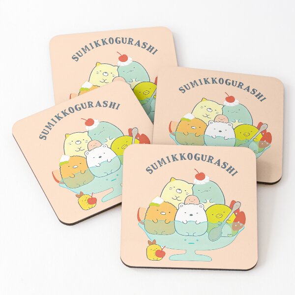 Item preview, Sumikko Gurashi - Cute and Cozy Friends Enjoying an Ice Cream Treat - Adorable Japanese Kawaii Art for Fans and Collectors designed and sold by FEBRICAST.