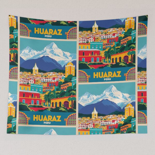 Item preview, Huaraz Peru Vintage Travel Tourism  designed and sold by TravelersGems.