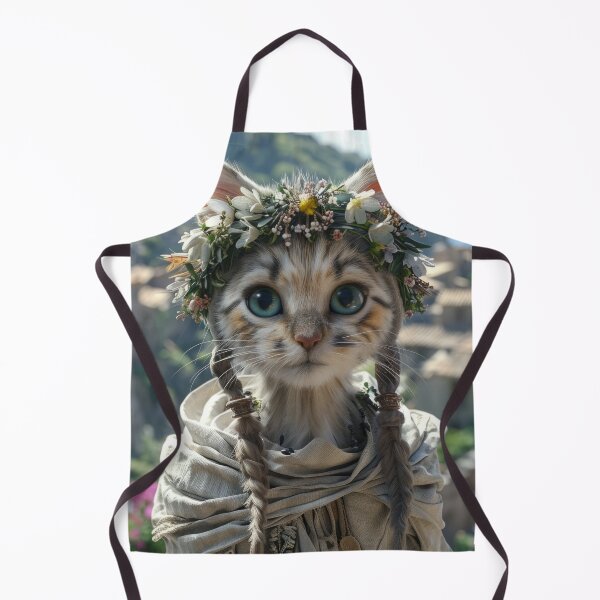 Item preview, Cat Portrait - Girl designed and sold by aleezon.