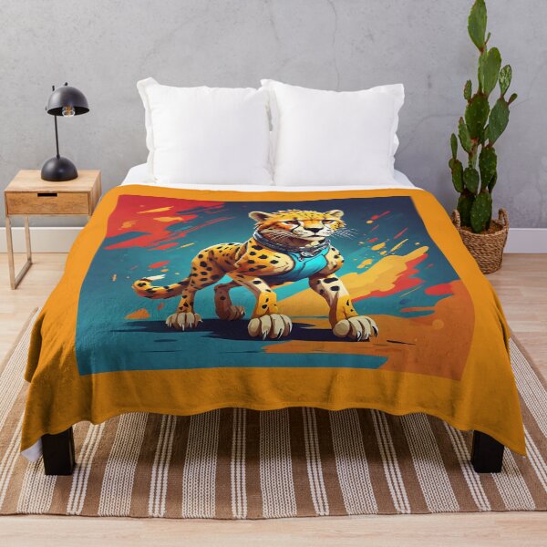 Item preview, Feline Elegance in Blue designed and sold by Indoni.