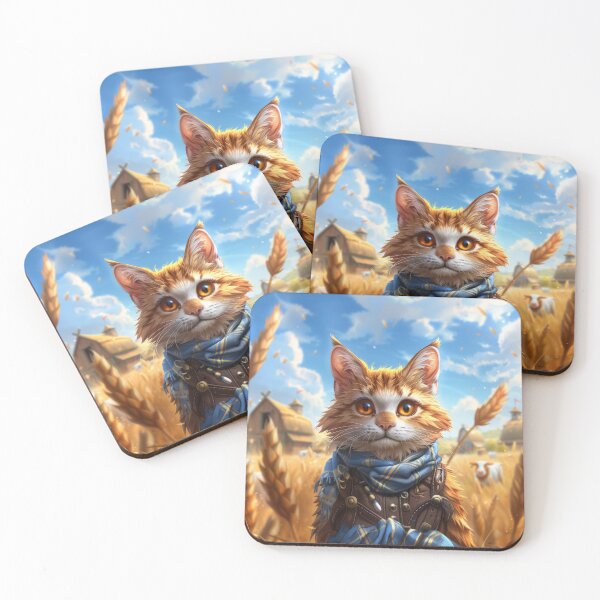 Item preview, Cat Portrait - Spikelets And Sky designed and sold by aleezon.