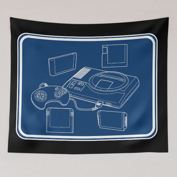 Item preview, RetroTech: 16 bit #1 (blue) designed and sold by PaleoFantasies.