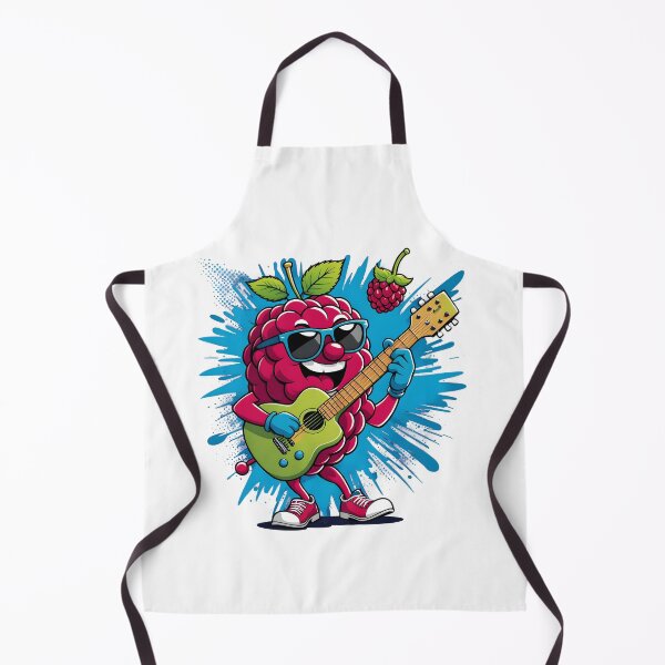Item preview, Cool raspberry with a guitar designed and sold by BikeRelaxStudio.