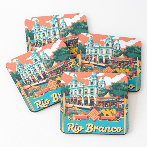 Aperçu de l'œuvre Rio Branco Brésil Tourisme Voyage Vintage créée et vendue par TravelersGems.