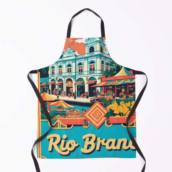 Aperçu de l'œuvre Rio Branco Brésil Tourisme Voyage Vintage créée et vendue par TravelersGems.