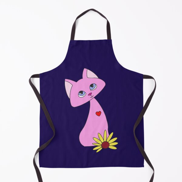 Item preview, Pink Kitty Cat with Daisy designed and sold by LiaIsabellaArt.