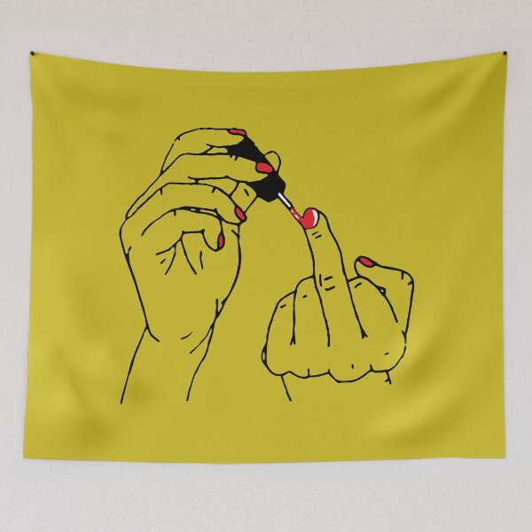 Item preview, Painted Middle Finger Nail Lts designed and sold by Alema Art.