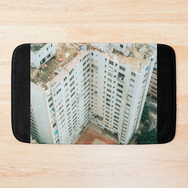 Item preview, Aerial View of an Overgrown City with Basketball Court - Urban Photography designed and sold by regnumsaturni.
