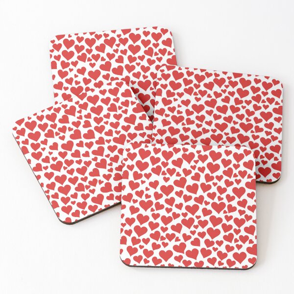 Item preview, Rain of Love: Romantic Red Hearts Print designed and sold by charlypicazo.