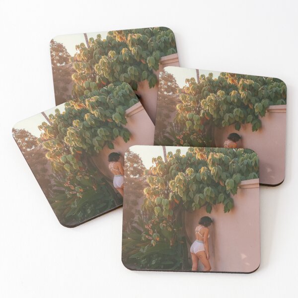 Item preview, Woman Standing at a Wall with Cacti at Sunset - Poetic Photography designed and sold by regnumsaturni.
