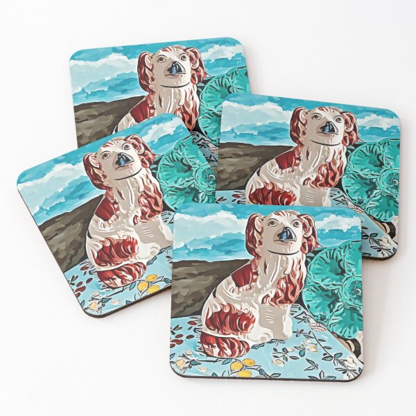 Item preview, Staffordshire Dog on Beach designed and sold by Thelma Jewell.