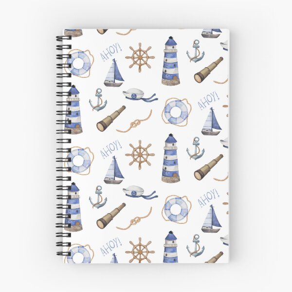 Item preview, AHOY! nautical pattern for sailors designed and sold by in-leggings.