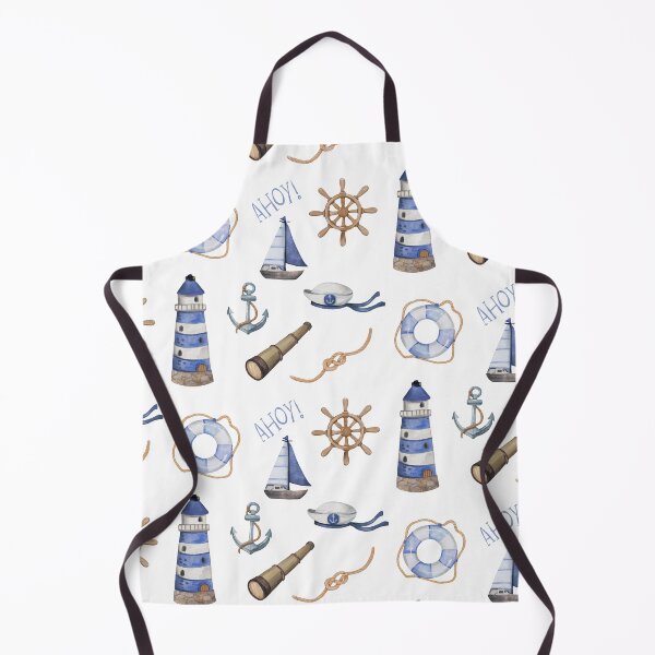 Item preview, AHOY! nautical pattern for sailors designed and sold by in-leggings.