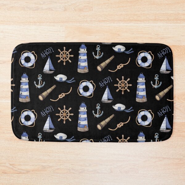 Item preview, AHOY! nautical pattern for sailors designed and sold by in-leggings.