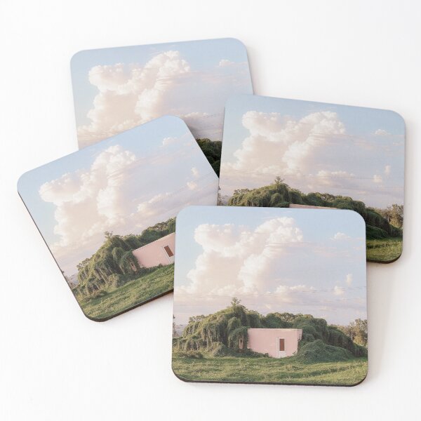 Item preview, Overgrown House in the Forest Landscape - Photography with Pink and Green Serenity designed and sold by regnumsaturni.