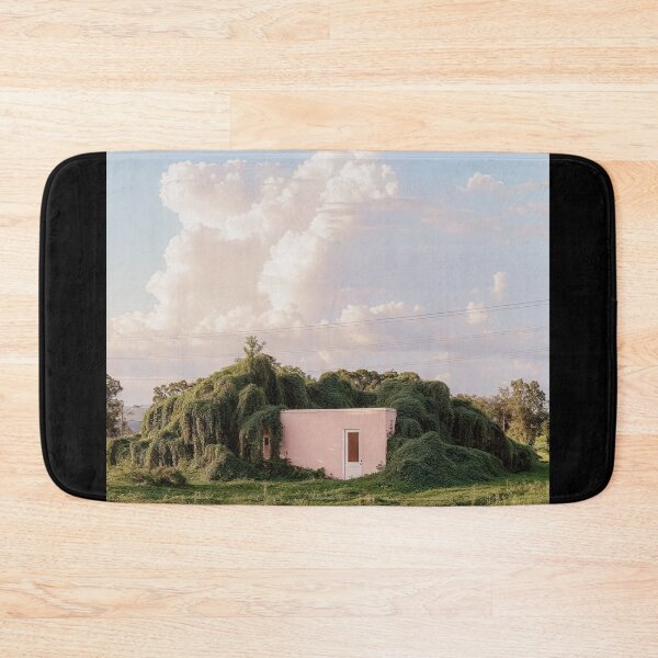 Item preview, Overgrown House in the Forest Landscape - Photography with Pink and Green Serenity designed and sold by regnumsaturni.