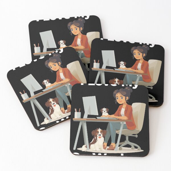 Item preview, I Love My Co-Workers Work From Home Dog designed and sold by Wormy-23.