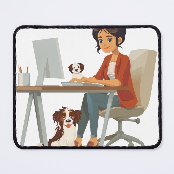 Item preview, I Love My Co-Workers Work From Home Dog designed and sold by Wormy-23.