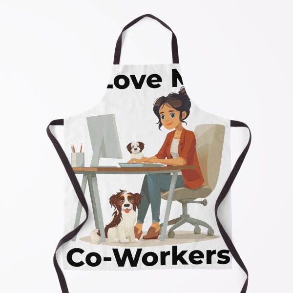 Item preview, I Love My Co-Workers Work From Home Dog designed and sold by Wormy-23.