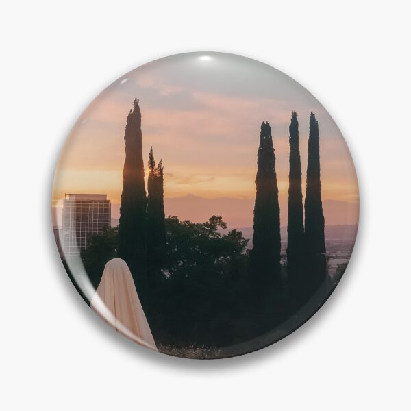 Item preview, Veiled Woman On A Meadow With A City In The Background At Sunset - Photography designed and sold by regnumsaturni.