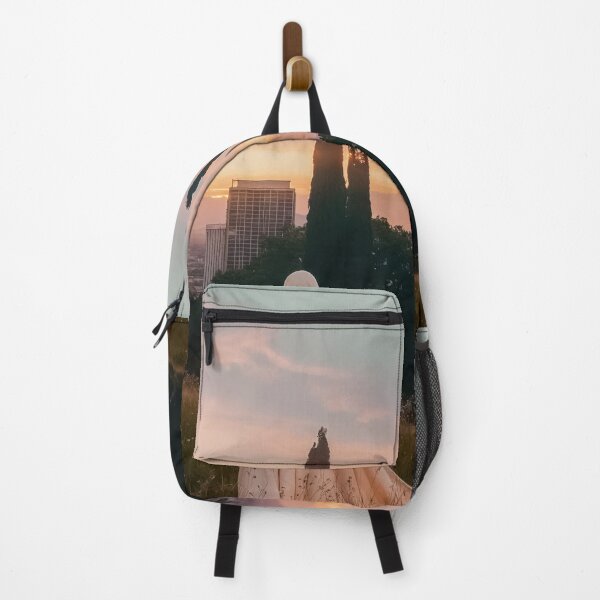 Item preview, Veiled Woman On A Meadow With A City In The Background At Sunset - Photography designed and sold by regnumsaturni.