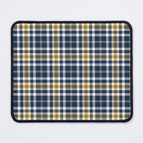 Item preview, Navy Blue and Yellow Gold Sporty Plaid designed and sold by plaidwerx.