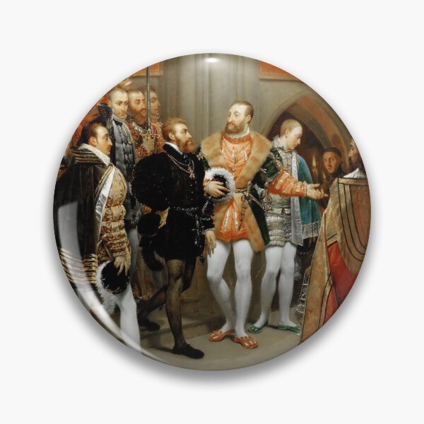 Item preview, François I and Charles V visiting the Church of Saint Denis (1812) - Antoine Jean Gros designed and sold by SALON DES ARTS.