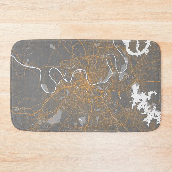 Item preview, Nashville City Map of Tennessee, USA - Bauhaus designed and sold by deMAP.