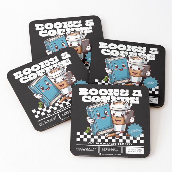 Item preview, Books and coffee designed and sold by Peerless-Prime.