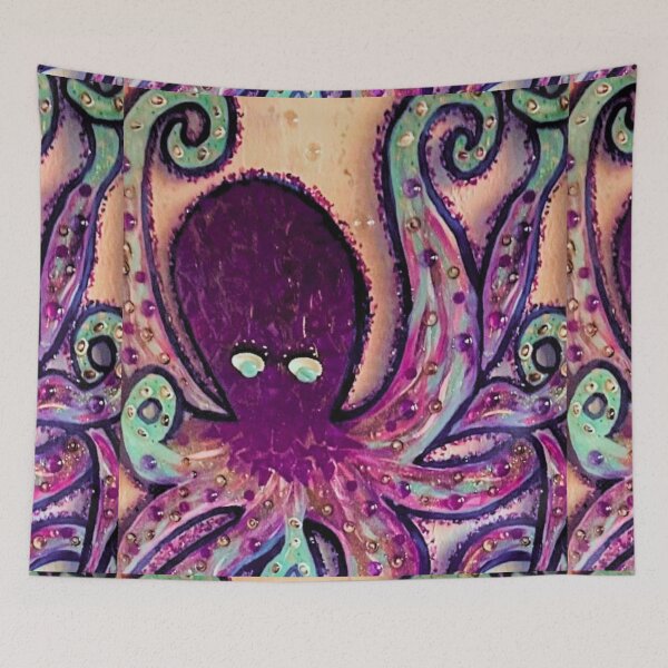 Item preview, Purple Octopus Resin Ocean Art designed and sold by BridgetBresser.