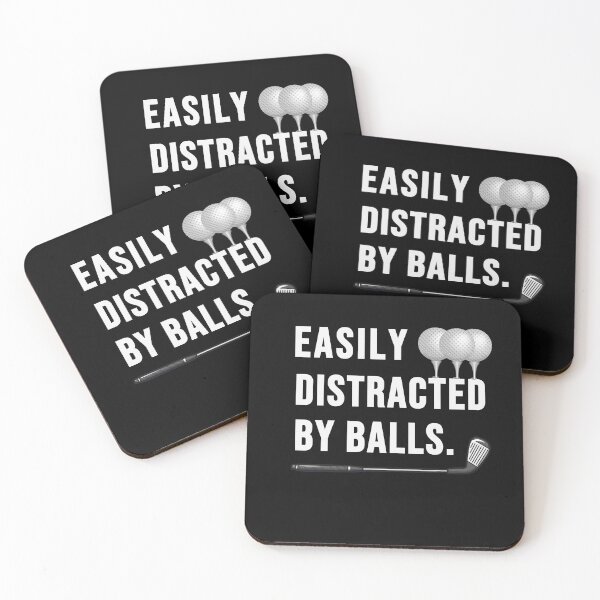 Item preview, Easily Distracted By Balls Golf Funny Ball Putt Men Golfer designed and sold by Fatimah Saeed.