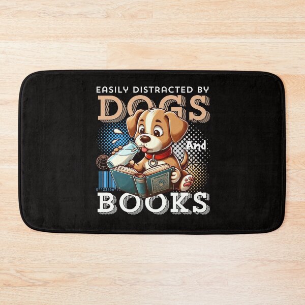 Item preview, Easily distracted by dogs and books designed and sold by Peerless-Prime.