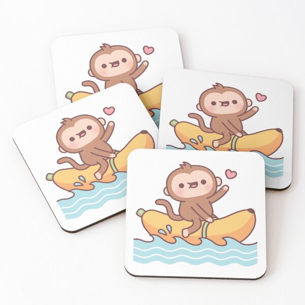 Item preview, Cute Monkey Riding On Banana Boat designed and sold by rustydoodle.