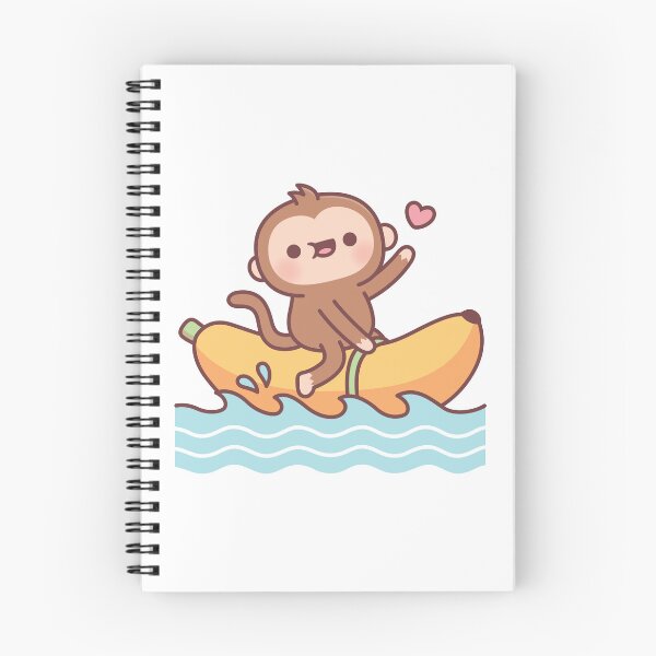 Item preview, Cute Monkey Riding On Banana Boat designed and sold by rustydoodle.