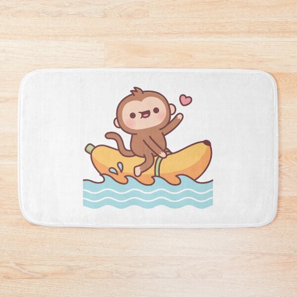 Item preview, Cute Monkey Riding On Banana Boat designed and sold by rustydoodle.